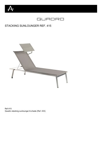 STACKING SUNLOUNGER REF. 415