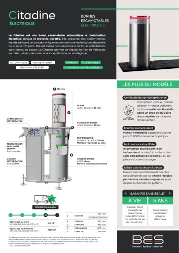 CITADINE 600 Borne escamotable électrique