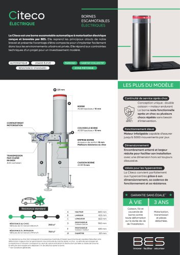 CITECO Borne escamotable électrique