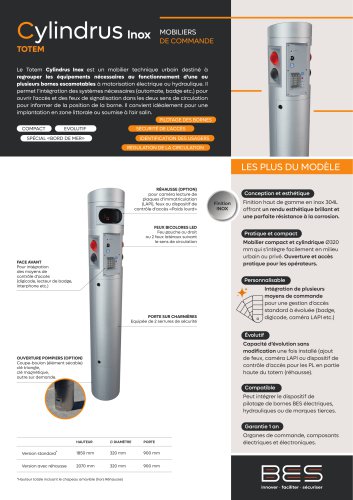 CYLINDRUS INOX Totem de contrôle d'accès
