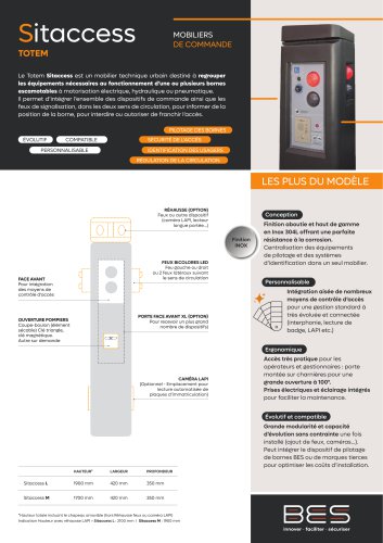 SITACCESS Totem de contrôle d'accès