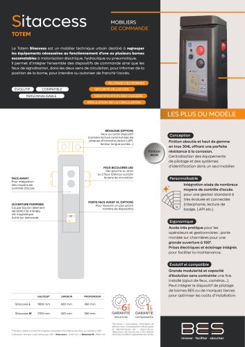 SITACCESS Totem de contr&ocirc;le d'acc&egrave;s
