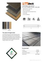 VINTAGE decking 22,5x210mm dual color