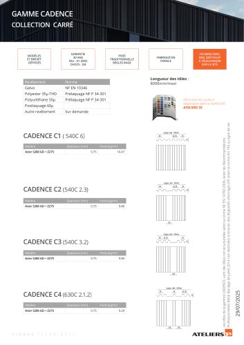 GAMME CADENCE