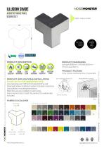 ILLUSION SHADE Acoustic Fabric Panel / Product Data Sheet