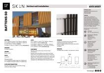 Data Sheet Vertical wall installation