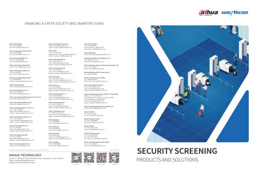 SECURITY SCREENING PRODUCTS AND SOLUTIONS