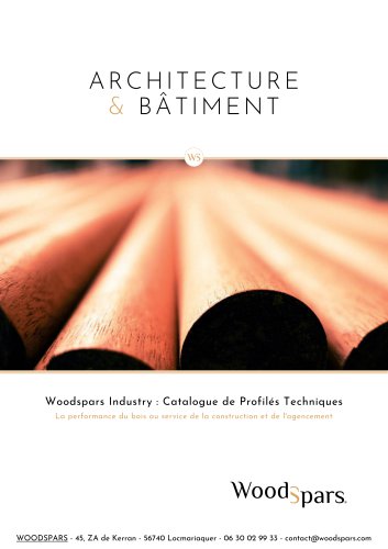 WoodSpars Catalogue Gamme Industrie - 2026