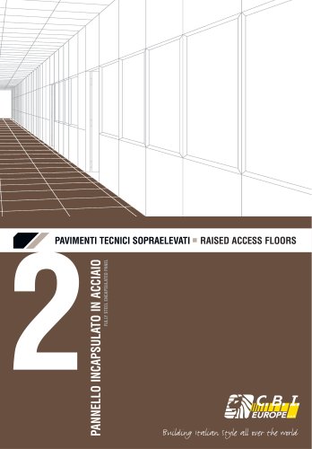 RAISED ACCESS FLOORS : FULLY STEEL ENCAPSULATED PANEL