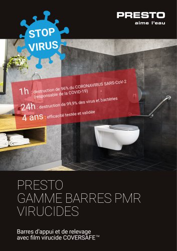 Gamme barres PMR virucides