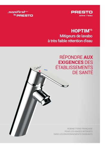 HOPTIM'® - mitigeurs Santé