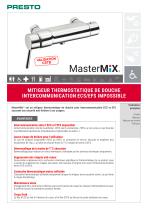 MasterMix -  Mitigeur thermostatique de douche intercommunication ECF-EFS impossible