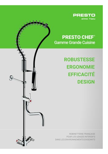 PRESTO CHEF® - Gamme grande cuisine