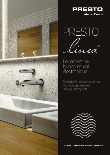 Presto LINEA® - robinet électronique mural lavabo