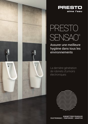 Presto SENSAO® - robinets urinoirs électroniques