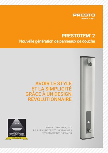 PRESTOTEM® 2 - panneau de douche