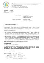 Attestation d'assurance 2013 - 1