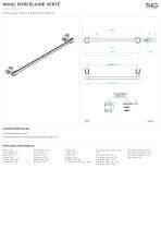 Porte-serviette 1 barre fixe U2R-520/45 - 1