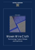 Brochure Woven Wire Cloth Terminology, Types of Weave and Apertures