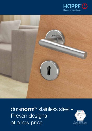 HOPPE - duranorm® Stainless steel - Proven designs at a low price