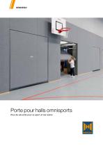 Porte pour halls omnisports - 1