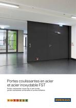 Portes coulissantes en acier et acier inoxydable FST - 1