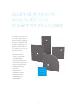 Systèmes de douche Fundo - wedi GmbH - Catalogue PDF, Documentation