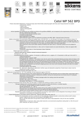 Cetol WP 562 BPD