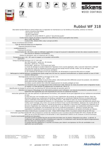 RUBBOL® WF 318