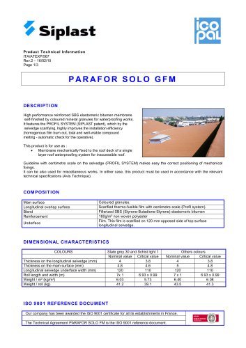 Tous les catalogues et fiches techniques (PDF) Siplast