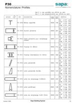 Catalogue technique P30 - 12