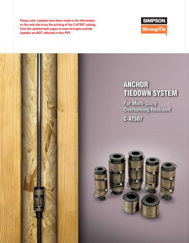 Anchor Tiedown System for Multi-Story Overturning Restraint