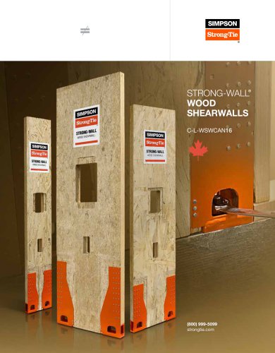 Strong-wall Wood Shearwall Catalog