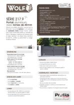 Portail alu moderne Wolf - 1