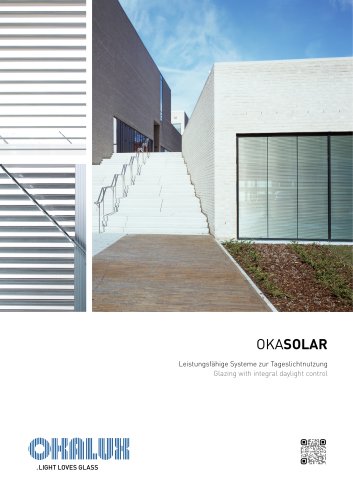 OKASOLAR Glazing with Integral Daylight Control