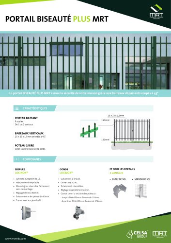 PORTAIL BISEAUTÉ PLUS MRT