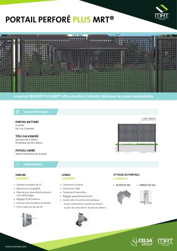 PORTAIL PERFORÉ PLUS MRT