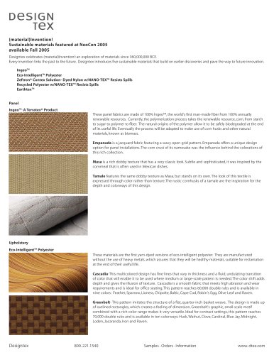 Sustainable materials featured at NeoCon 2005