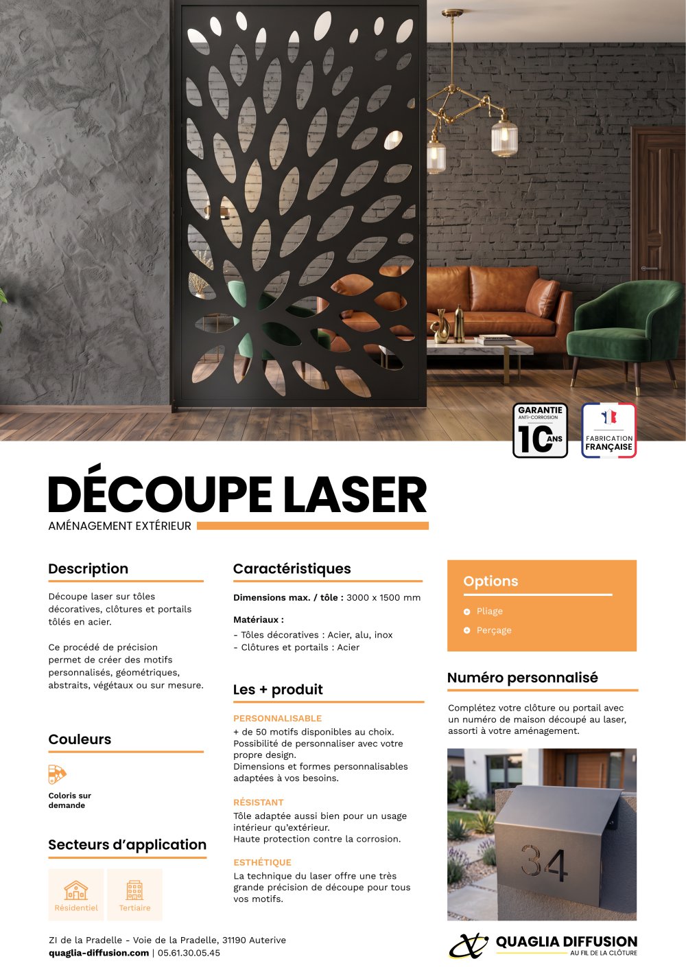 D&Eacute;COUPE LASER - Quaglia Diffusion
