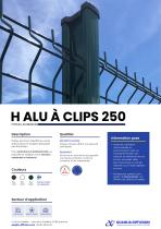 H ALU À CLIPS 250