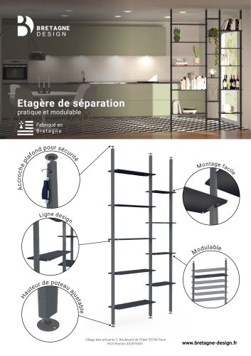 Etagère de séparation