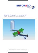 MOBILE BATCHING PLANT MA 15-4P / MA 30-4P