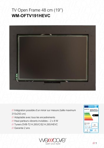 TV Open Frame 48 cm (19’’) WM-OFTV191HEVC