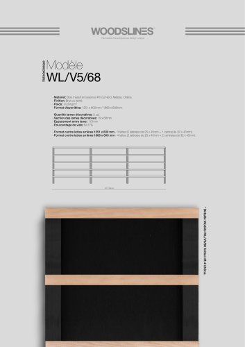 Fiche Technique Woodslines WL/V5/68