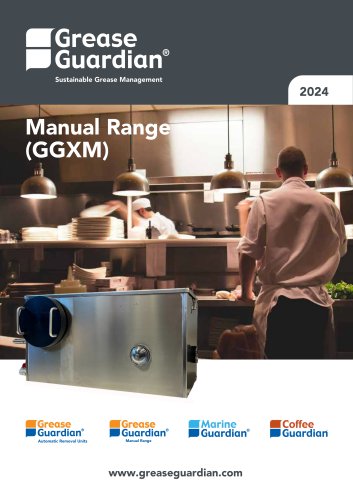 Grease Guardian manual passive grease trap