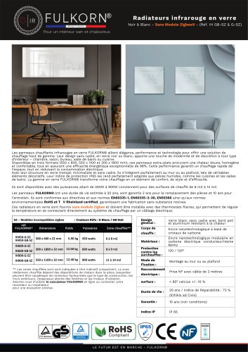 Verre sans zigbee