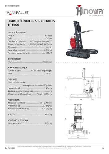 TRACKED PALLET JACK TP1600