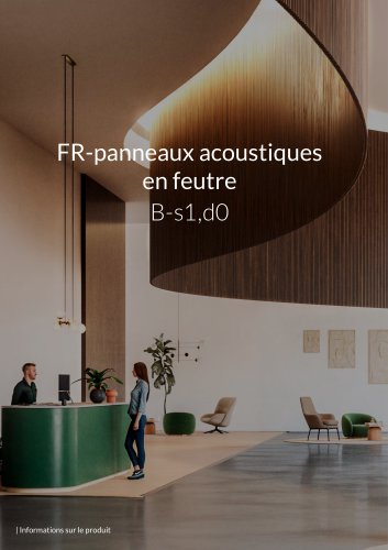 FR-panneaux acoustiques en feutre B-s1,d0