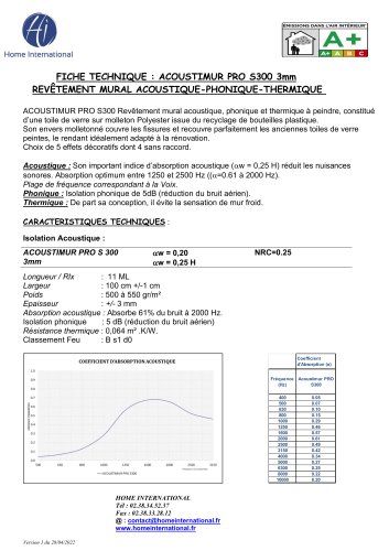 Lot De 3 Rouleaux Toile De Rénovation Acoustique Et Thermique – 33 M², 300 G/m² – Pour Murs, Isolation Phonique