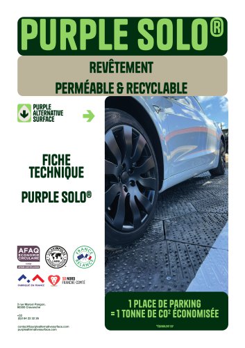 Revêtement perméable & recyclable